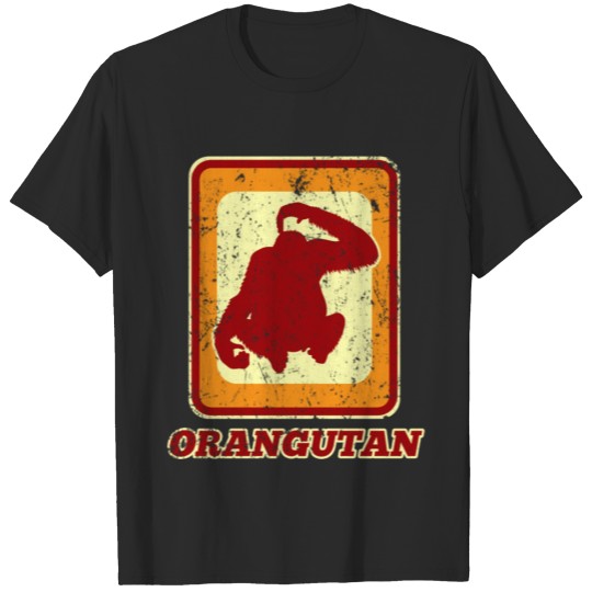 Orangutan Zoo Animal Retro T-shirt