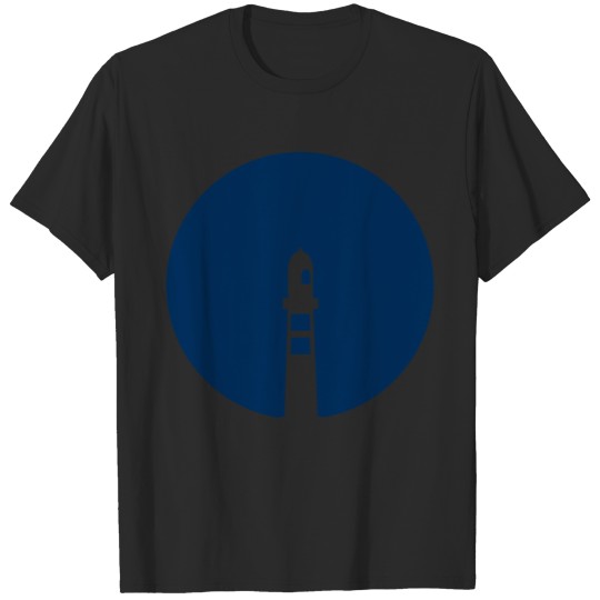 Cost Shore Lens Tower Lighthouse Dock Harbor Wave T-shirt