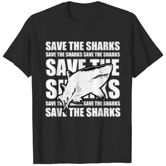 Save the Sharks Save the Haie Ocean activist T-shirt