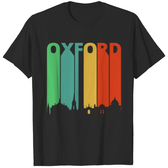 Vintage Retro Oxford Skyline. Cityscape Gifts. T-shirt