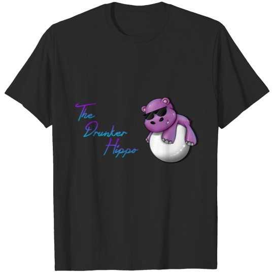 The drunker hippo logo T-shirt