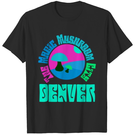 The Magic Mushroom City Denver Colorado Retro T-shirt