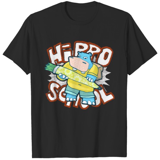 hippo school T-shirt