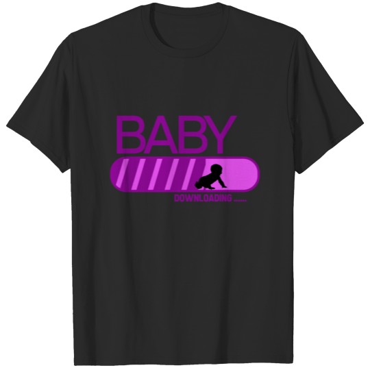 Baby is downloading for birth T-shirt