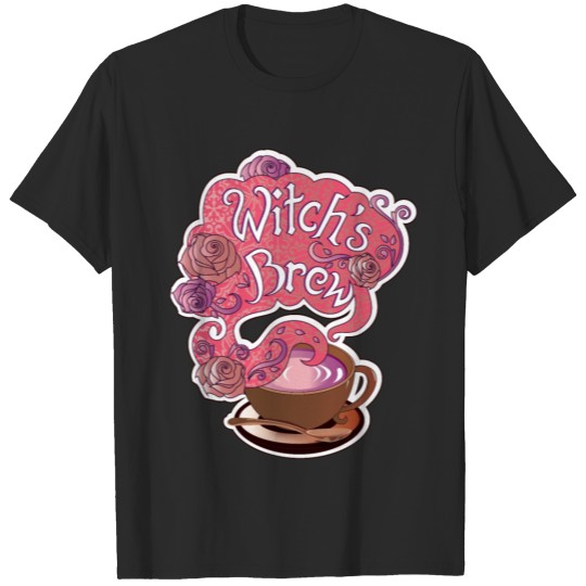 Witch's Brew Cup of Coffee Pretty Halloween T-shirt