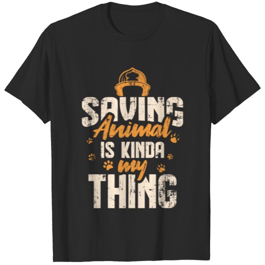 Firefighter who also rescues animals T-shirt