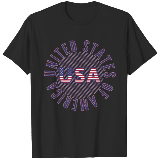 USA logo stamp T-shirt