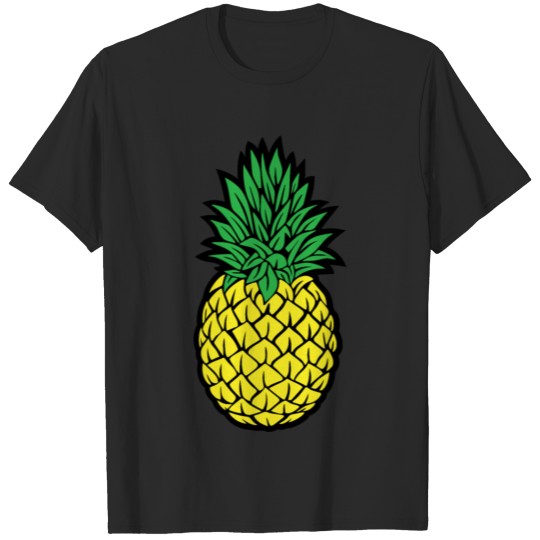 Pineapple Fruit Tropics Hawaii Vegan T-shirt