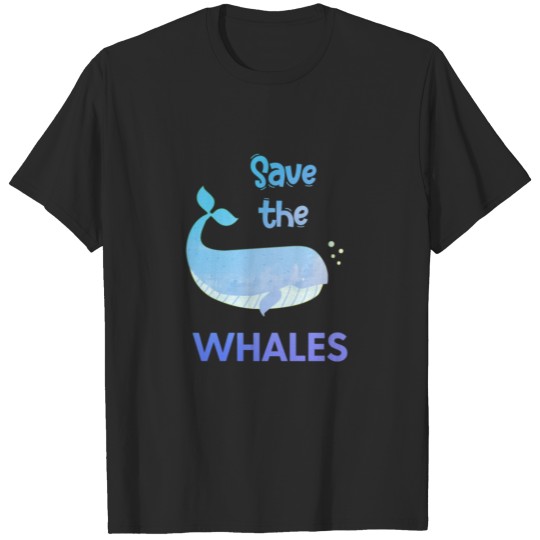 Save the whales children nature fish nature T-shirt