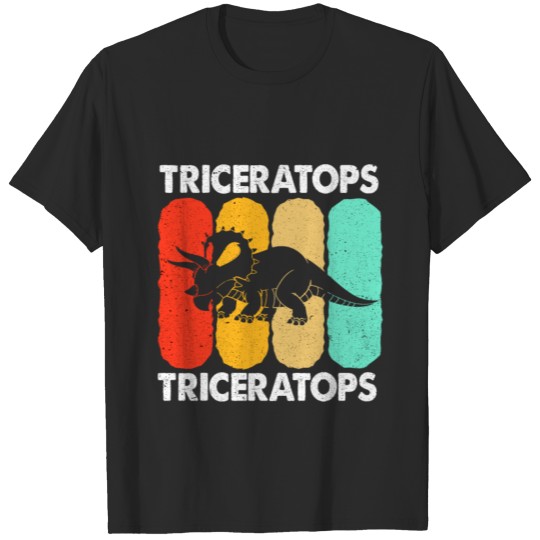 Triceratops Horned Dinosaur Fossil Extinct Armored T-shirt