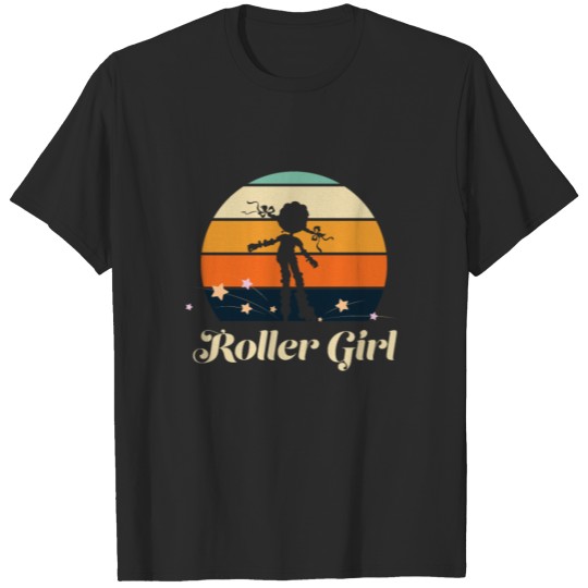 Roller Girl Retro Roller Skates Inlineskating Gift T-shirt