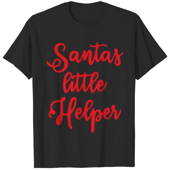 Baby design christmas santas little helper T-shirt