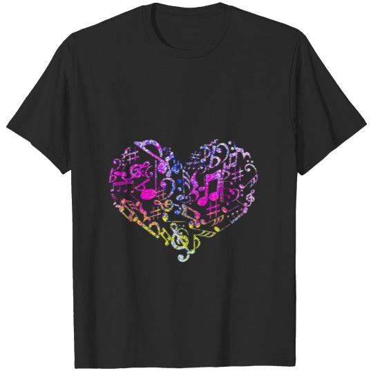Music heart - love T-shirt