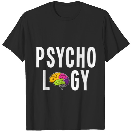 Colourful Brain - Psychology Psychologist Therapis T-shirt