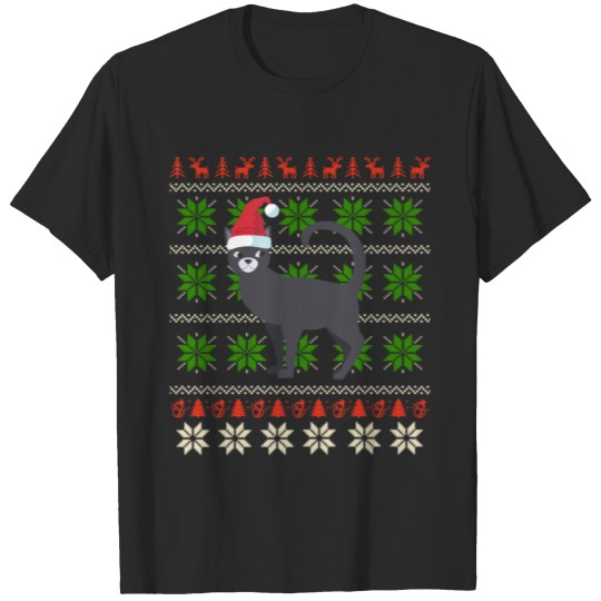Ugly Christmas Cat T-shirt