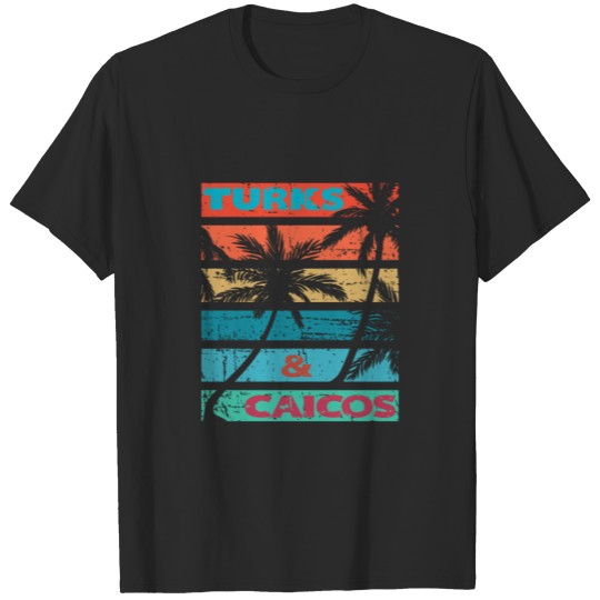 Turks & Caicos Palm Trees Souvenir T-shirt