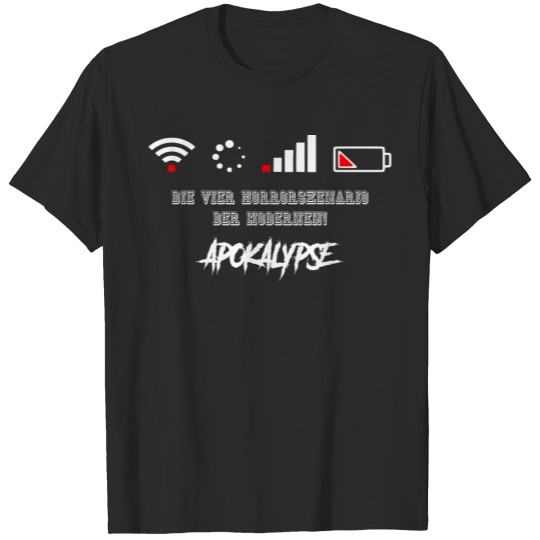 Apocalypse - WLAN - Internet - Battery off T-shirt