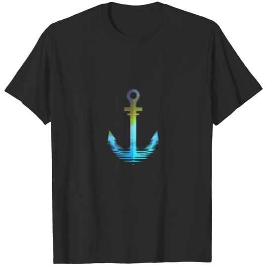 Beautiful sailing anchor sail sea T-shirt