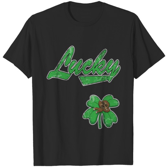 Lucky Irish Sloth St Patricks Day T-shirt