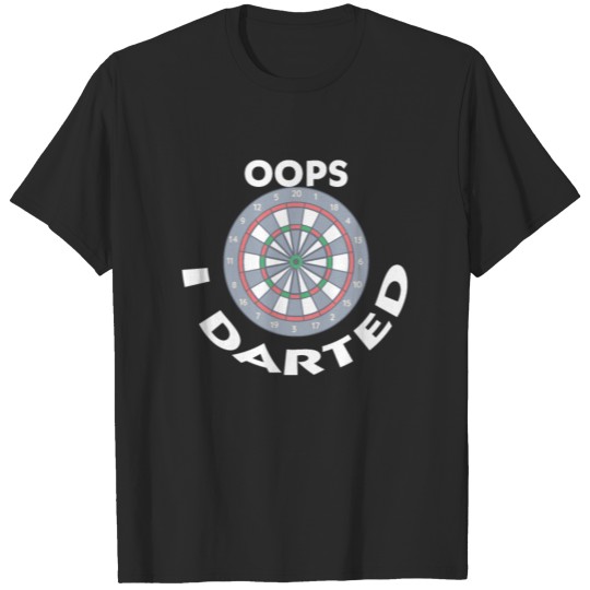 Dart Darts Dartboard Bullseye Triple Double Barrel T-shirt