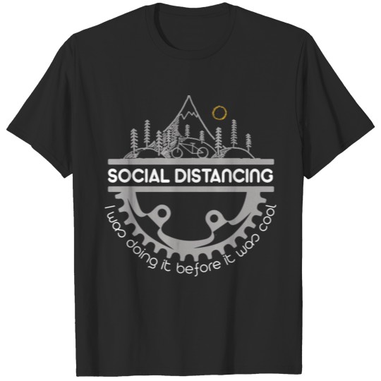 Mountain Life Social Distance MTB Trail Bike Campi T-shirt