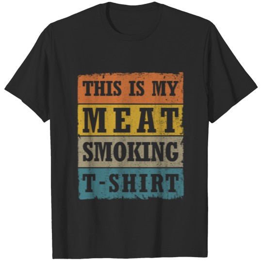 This Is My Meat Smoking T-Shirt Retro BBQ Grill T-shirt