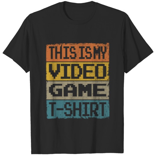 This Is My Video Game Player T-Shirt Retro Gamer T-shirt
