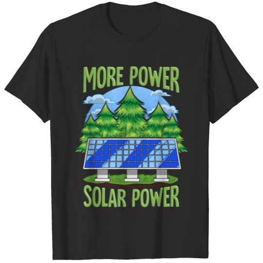 Alternative Renewable Energy Photovoltaic Solar T-shirt