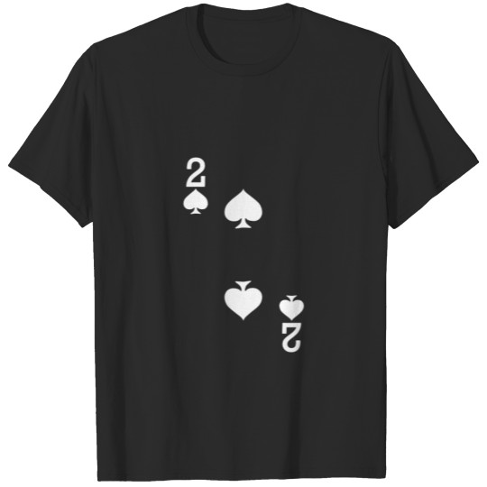 2 of Spades Playing Card Halloween Costume T Shirt T-shirt