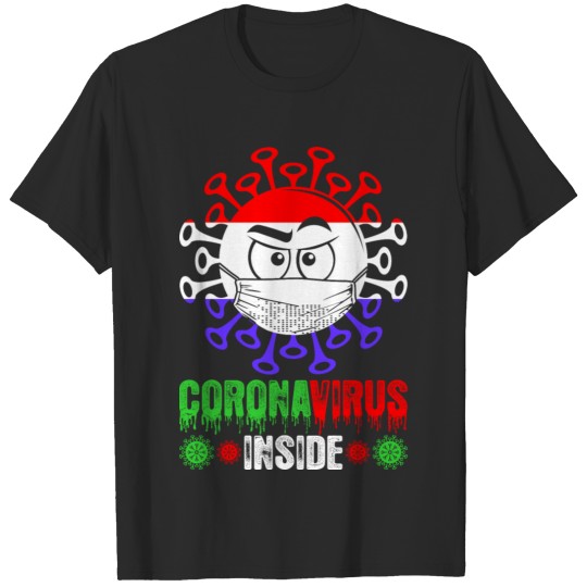 Netherlander Corona Virus Inside Tshirt T-shirt