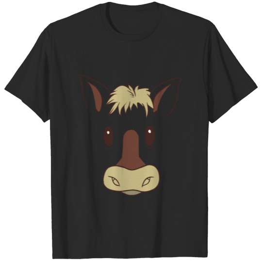 horse face head donkey costume gift idea T-shirt