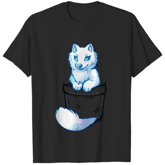 Pocket Cute Arctic Fox T-shirt