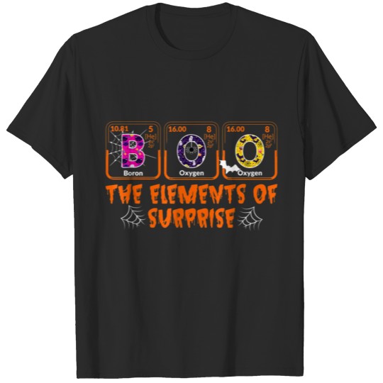 Halloween BOO Primary Elements of Surprise Science T-shirt