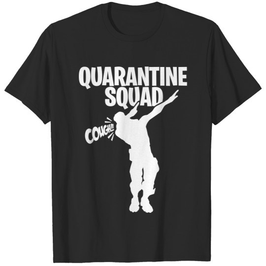 Quarantine squad dab dabbing gamer cough in elbow T-shirt