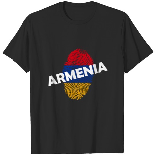 Armenia - Fingerprint - Flag - Love - Pride T-shirt