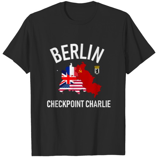 Berlin Checkpoint Charlie Ost West DDR Deutschland T-shirt