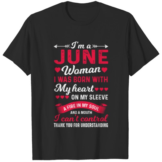 June Birthday Woman T-shirt