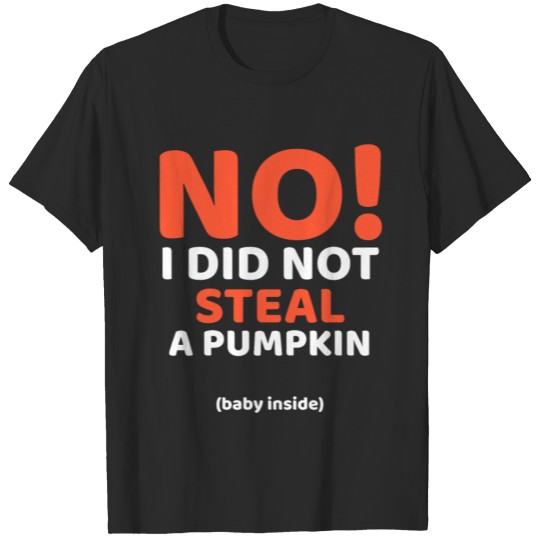 Funny Pregnancy and Halloween Pumpkin Baby Mom T-S T-shirt