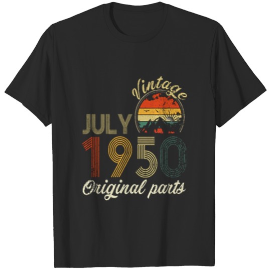 Vintage july 1950 Original Parts Shirt T-shirt