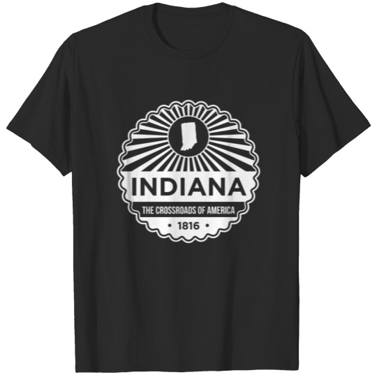 Indiana State Motto graphic - The Crossroads of T-shirt