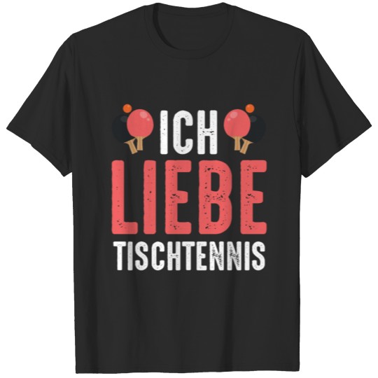 I love table tennis heart Love T-shirt
