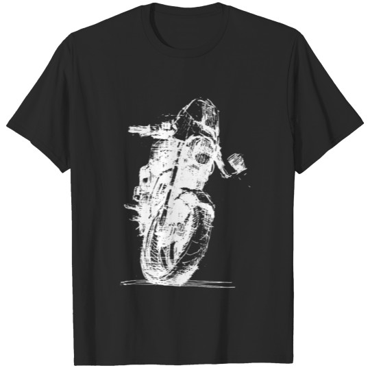 Motorcycle Sketch Indie Sport Biker Tee Retro Mach T-shirt