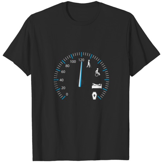 Running Injury Death Speedometer Speed Limit T-shirt