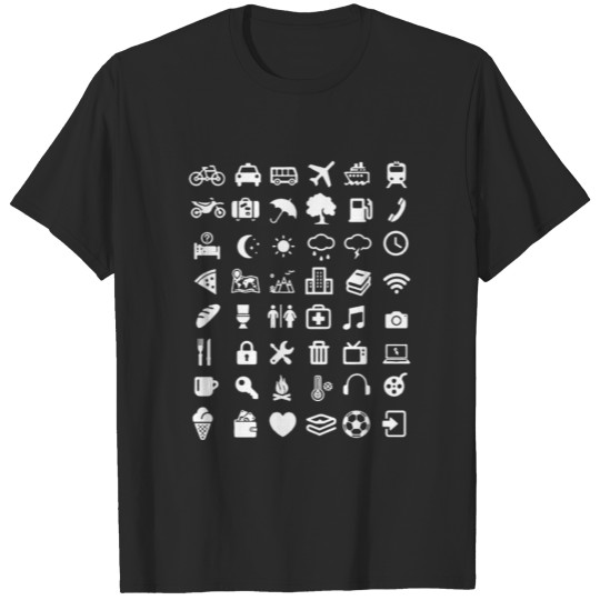 Icons universal language Cool Traveller Icon Speak T-shirt