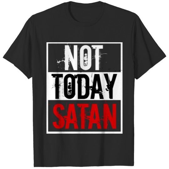 Funny Not Today Satan Gift Halloween T-shirt