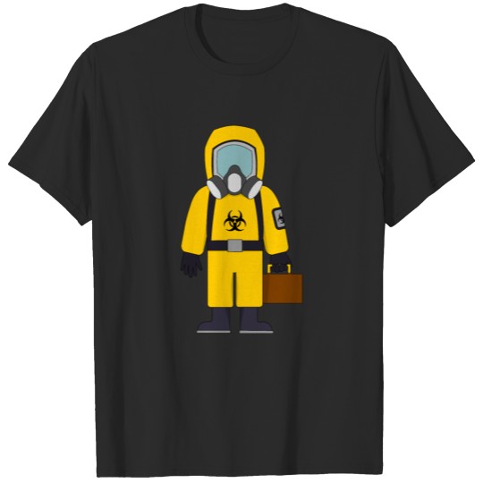 Biohazard Suit with Suitcase T-shirt