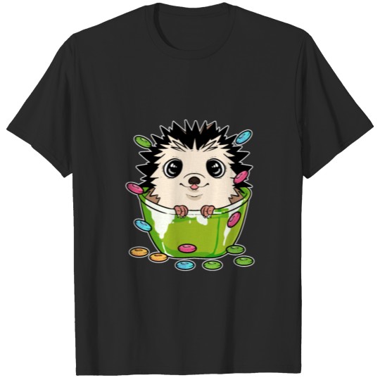 Hedgehog Cereal Cute Animal Lover Gift T-shirt
