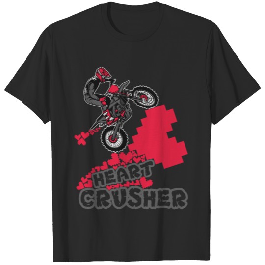 Heart Crusher shirt motocross valentine's day T-shirt