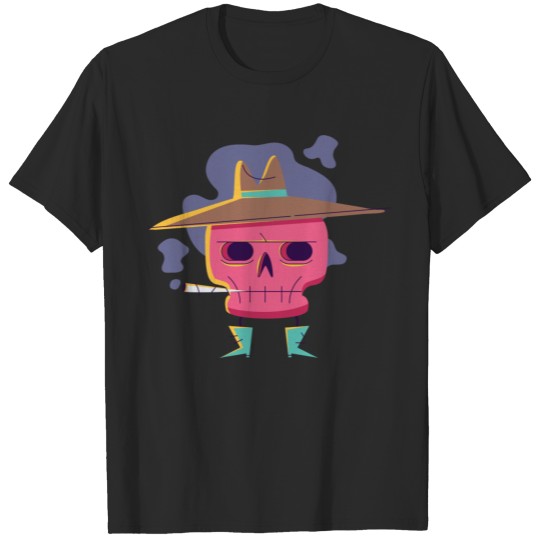 Smoking skull T-shirt