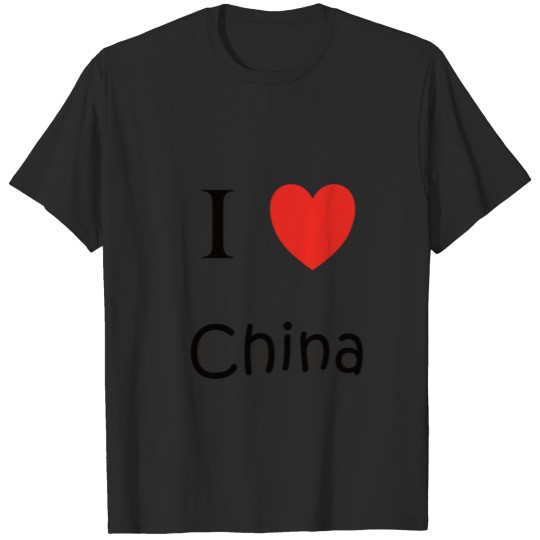 I Love China Land Nation Love Hearts Rio T-shirt